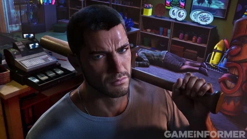Jason em Grand Theft Auto VI em imagem exclusiva publicada pela Game Informer