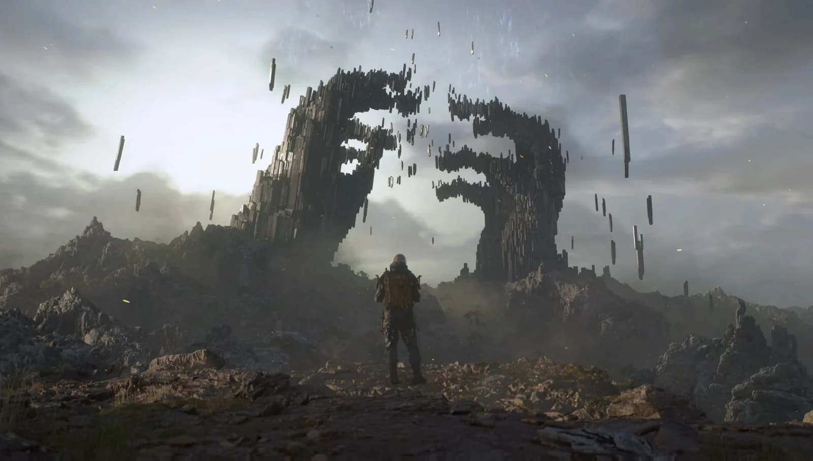 Algumas das imagens mais poderosas do jogo parecem monumentos a uma civilização tentando compreender o impossível.
