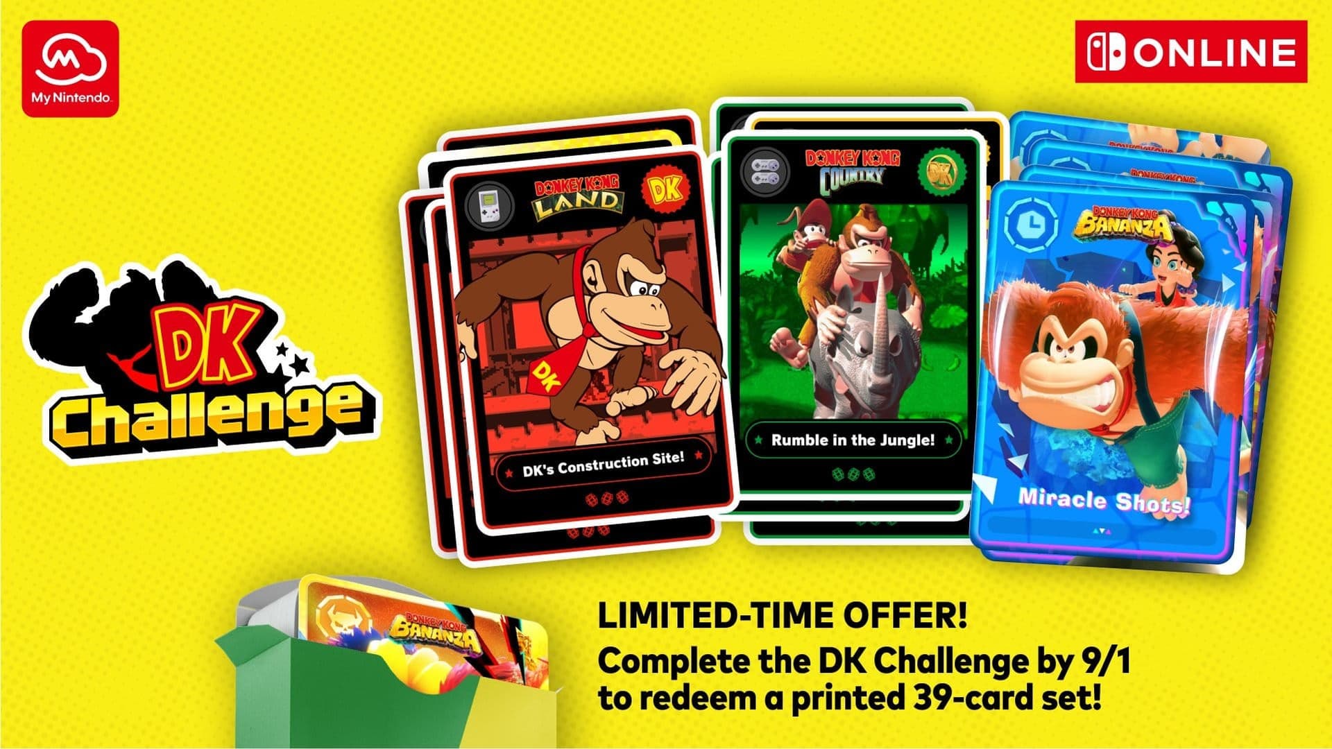 Nintendo transforma o DK Challenge em coleção física com 39 cards de Donkey Kong