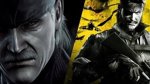 A dupla que carrega a coleção: Guns of the Patriots e Peace Walker.