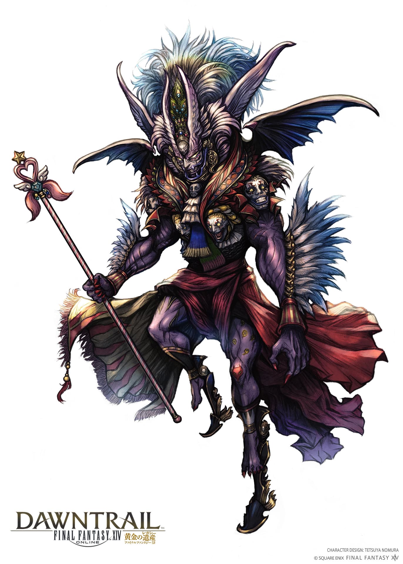 Final Fantasy XIV revela arte oficial do Kefka Imaginário, o chefe final da nova fase Extrema