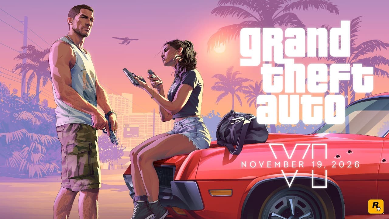 Imagem do Launch Trailer de GTA 6, jogo que chega em 19 de novembro, véspera do feriado de 20 de novembro no Brasil