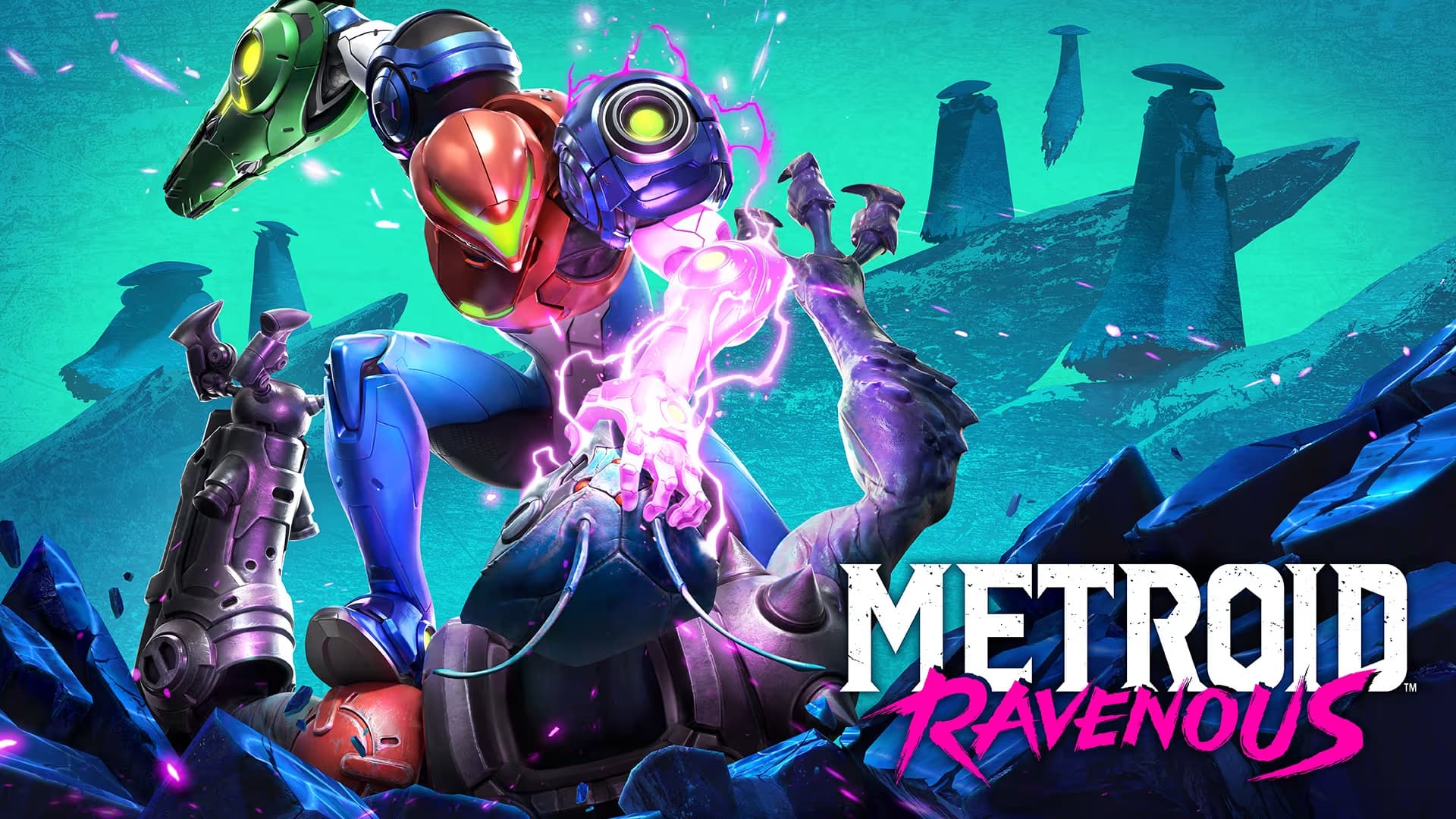 Samus Aran em arte de Metroid Ravenous