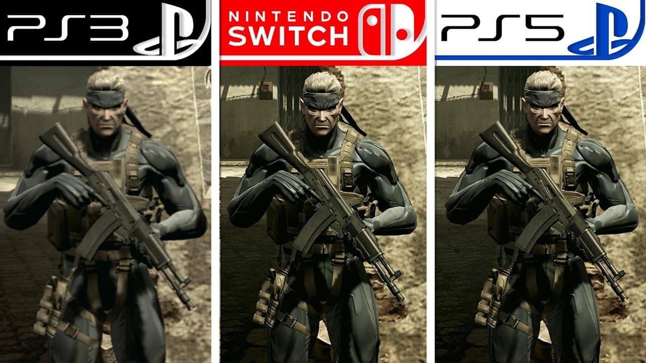 Dezoito anos depois: veja como MGS4 evoluiu do PS3 para o PS5 e o Switch 2 a três dias do lançamento