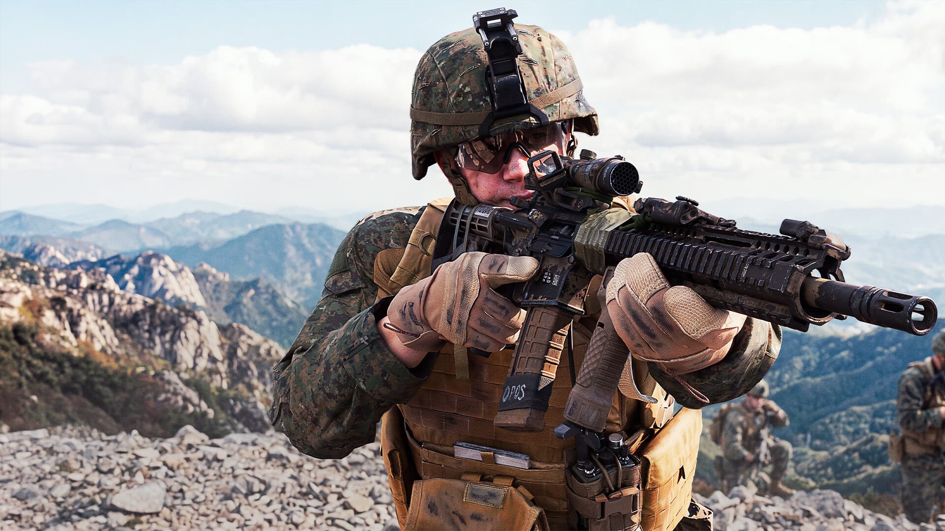 Operador Valor, inspirado no fuzileiro Kyle Carpenter, em Call of Duty: Modern Warfare 4