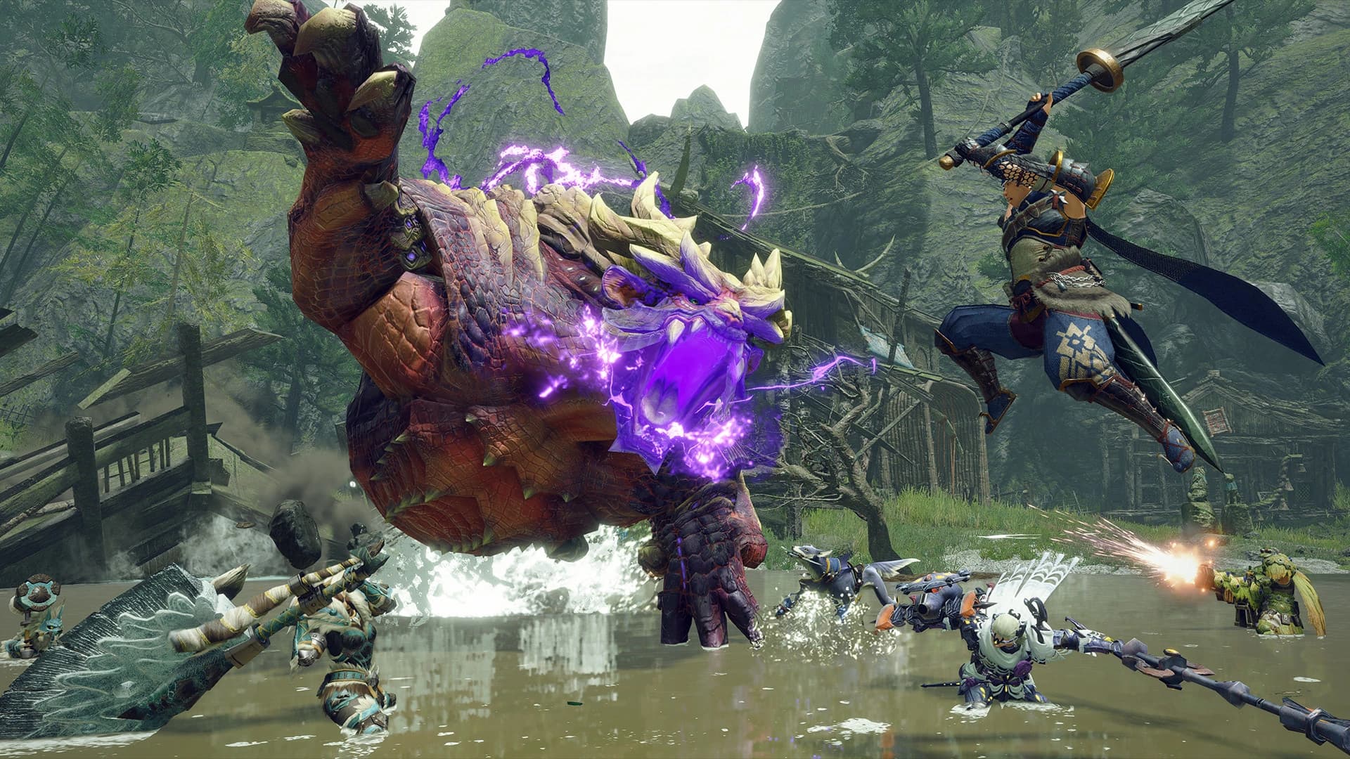 Caçadores enfrentam Magnamalo em captura oficial de Monster Hunter Rise, que atingiu 20 milhões de cópias