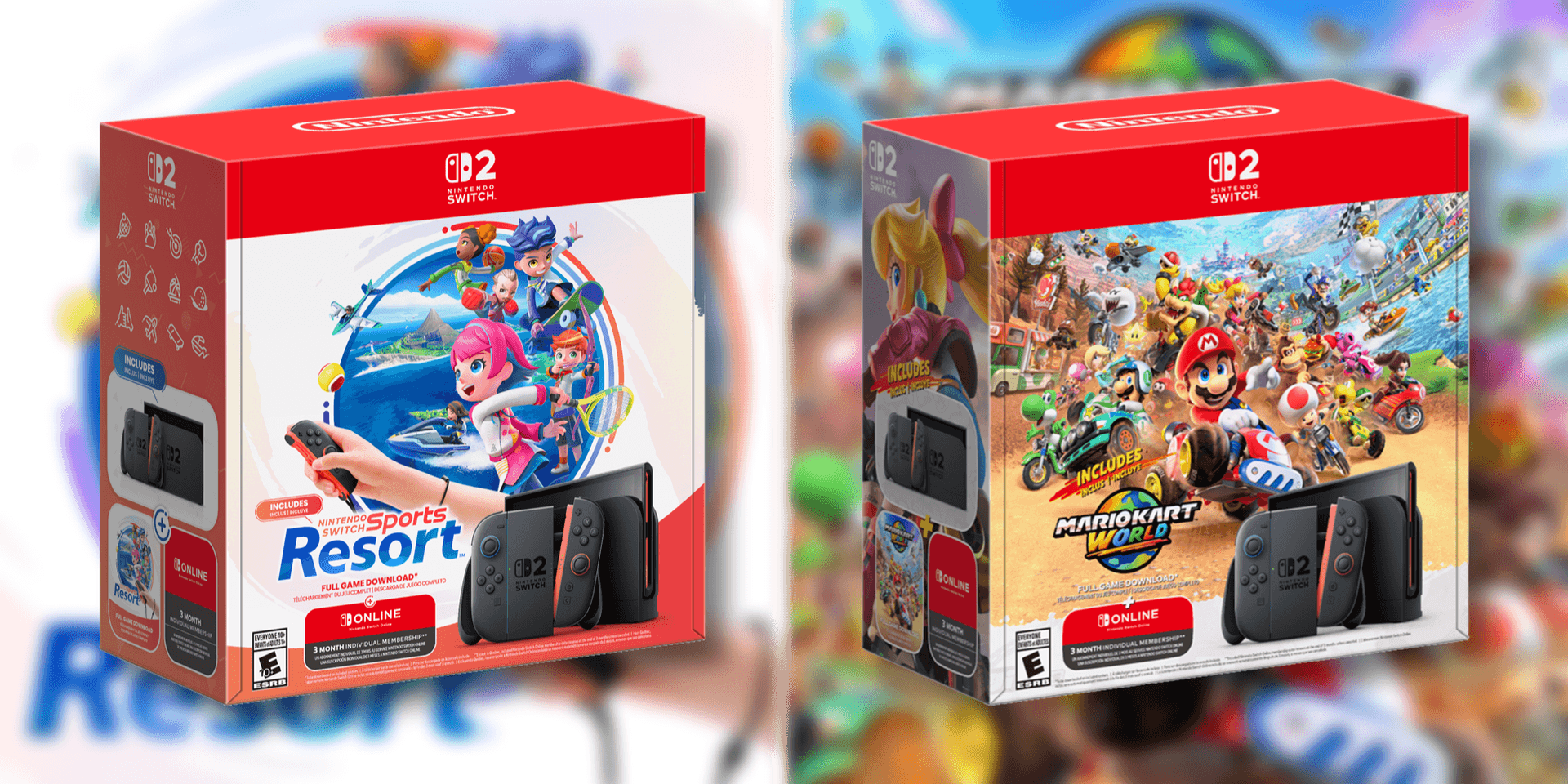 Nintendo anuncia novos bundles do Switch 2 com Mario Kart World e Switch Sports Resort