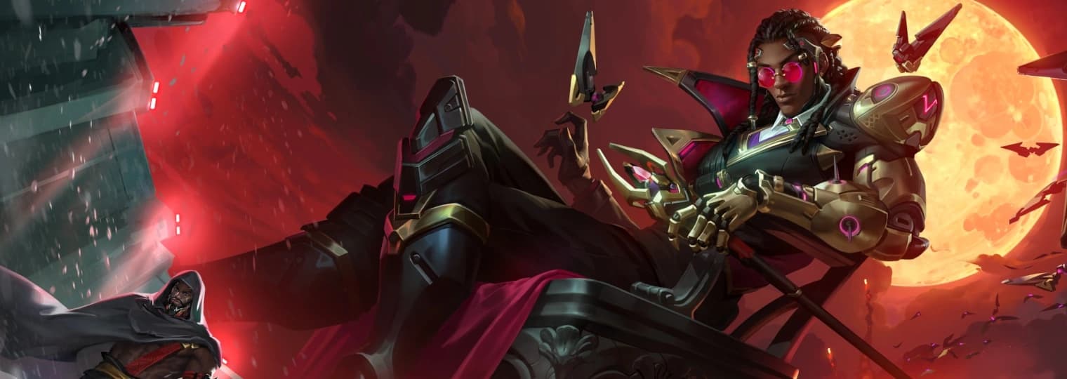 Doctrine em arte oficial de Overwatch para a Temporada 5 Uma Doutrina Sinistra