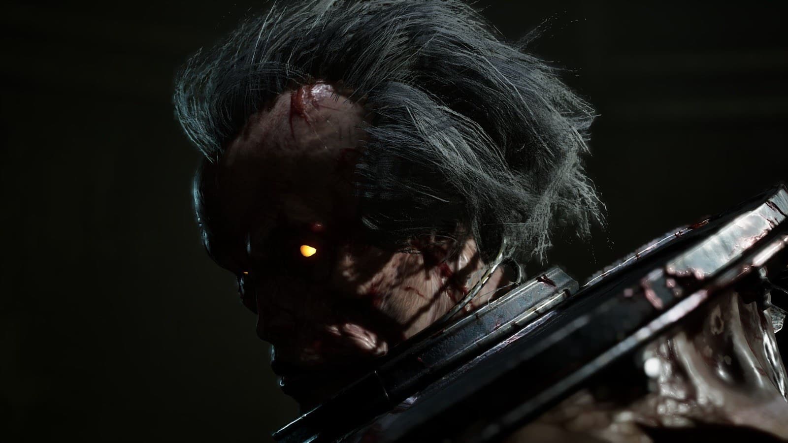 O Órfão, um dos chefes mais tenebrosos da campanha. Captura feita pelo Acerto Games no PC.