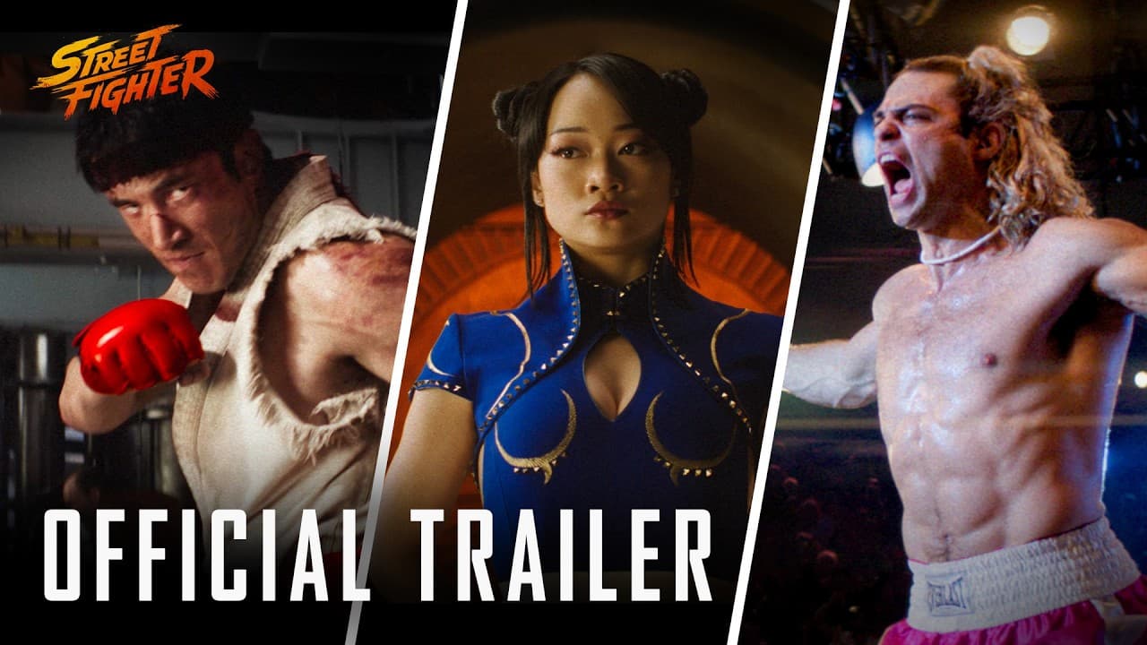Ryu, Chun-Li e Ken no trailer oficial do filme Street Fighter, que estreou em primeiro lugar nas bilheterias dos Estados Unidos