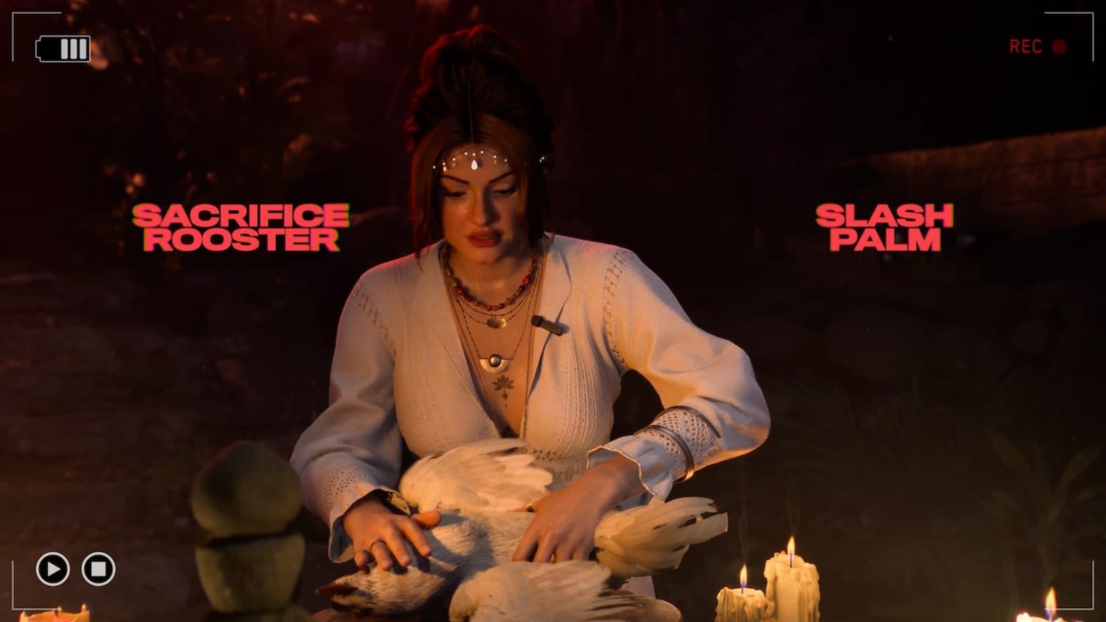 Sacrificar o galo ou cortar a palma da mão: uma das escolhas de Until Dawn 2.