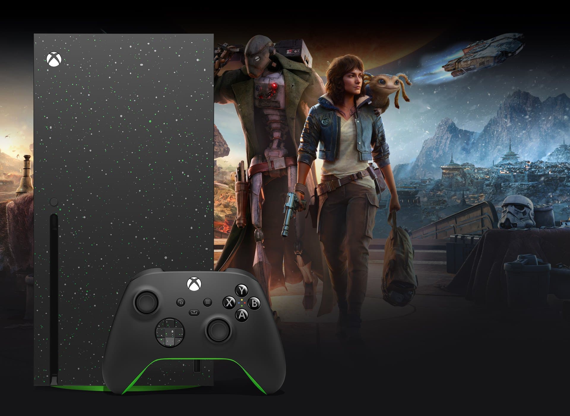 Xbox Series X e controle em imagem oficial do Xbox, ilustrando a nova regra de quatro dias de escritório para funcionários da divisão