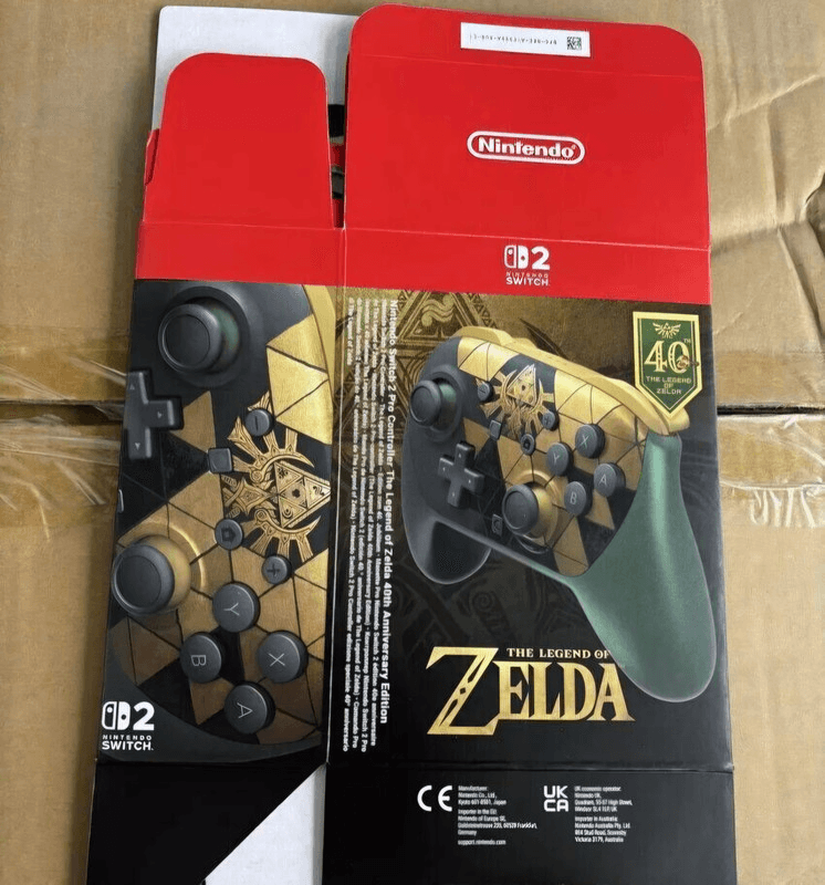 Suposta embalagem do Pro Controller 2 temático de Zelda