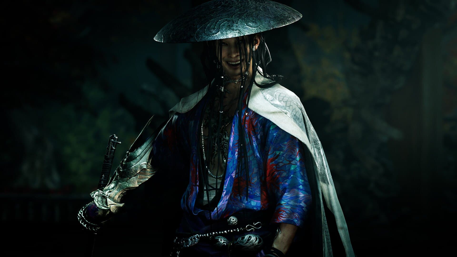 Miyamoto Musashi em Onimusha: Way of the Sword, o primeiro jogo novo da série em mais de 20 anos.