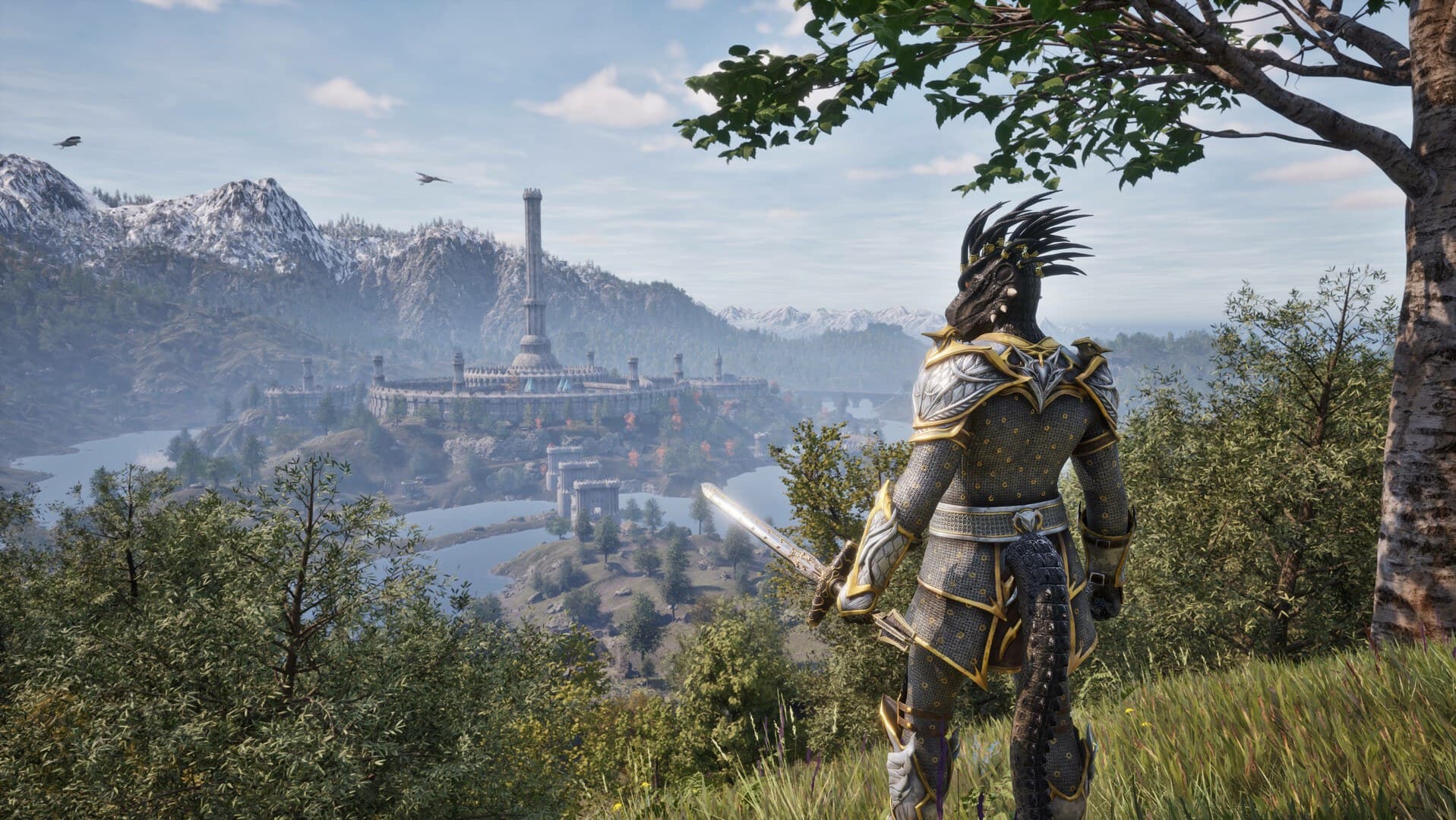 A Cidade Imperial de Cyrodiil, sede do trono de Uriel Septim VII, em Oblivion Remastered.